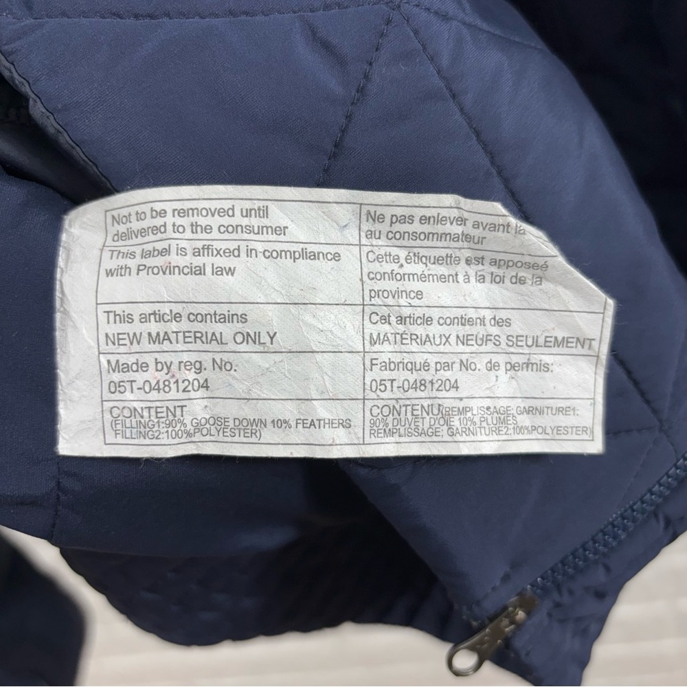 Lululemon Fluffed Up Pullover Jacket Navy Blue Goose Fill Down Coat Womens 4 - Picture 8 of 8